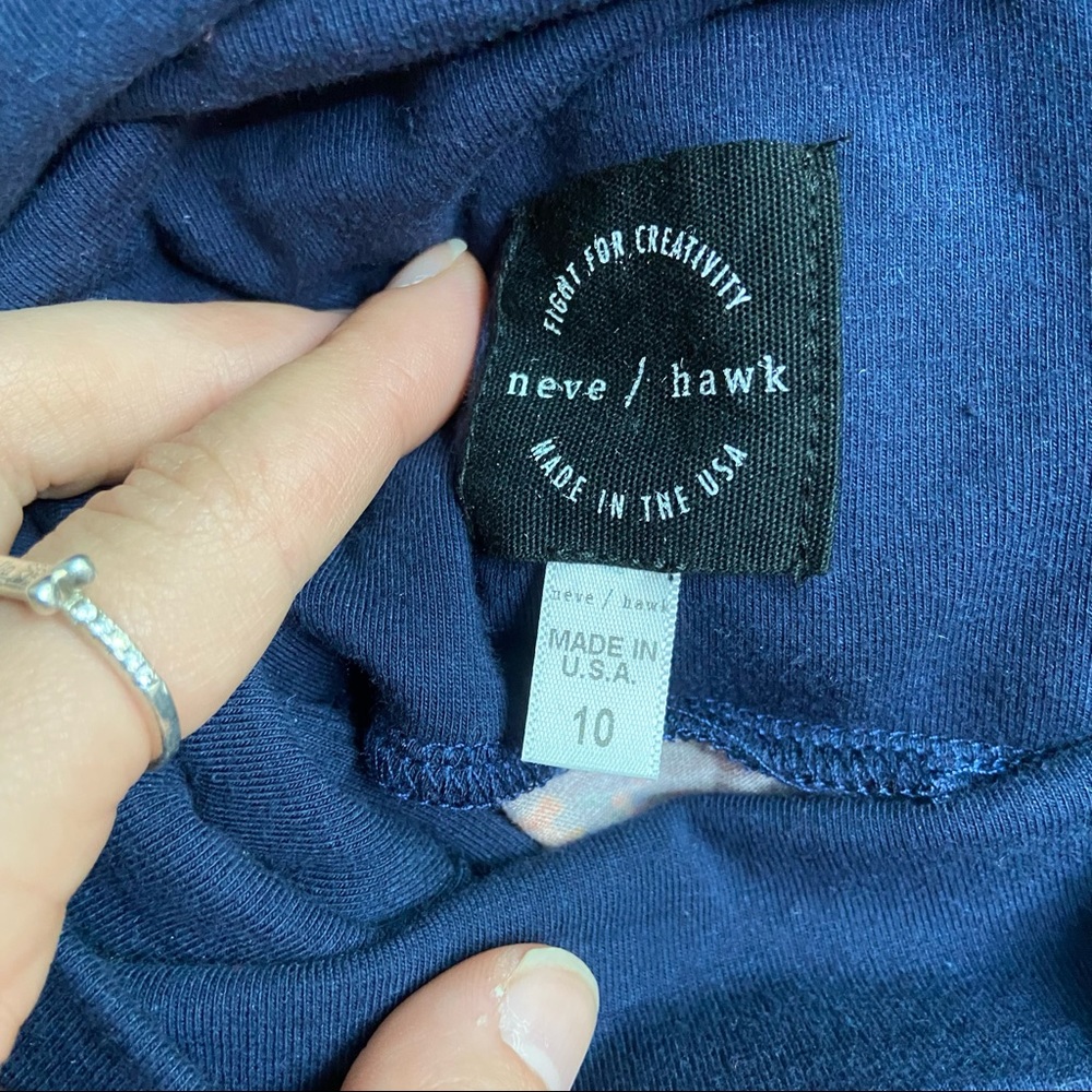 Anthropologie Neve and Hawk Floral Strapless Napkin Sharkbite Boho Dress Size 10 - Picture 14 of 14